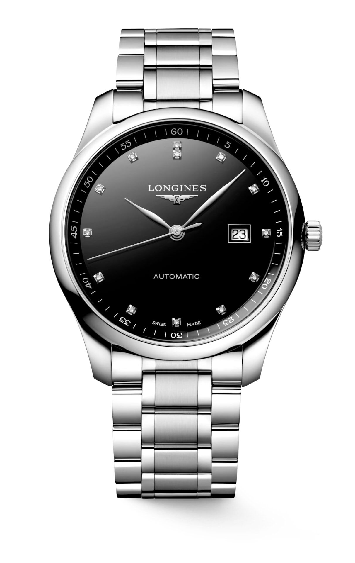 Longines L2.893.4.57.6 Master Collection 42mm Black Lacquered Dial