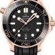 Omega Seamaster Diver 300M Moonshine Gold Black Dial on Rubber Strap image 0 thumbnail