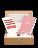 Omega 332.12.41.51.11.001 Speedmaster 57 Coaxial Chronometer Chronograph Red Dial on Strap image 5 thumbnail