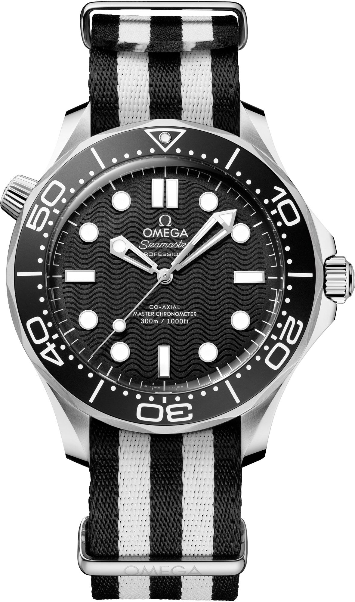 Omega 210.32.42.20.01.005 Seamaster Diver 300M Black Dial on NATO Strap