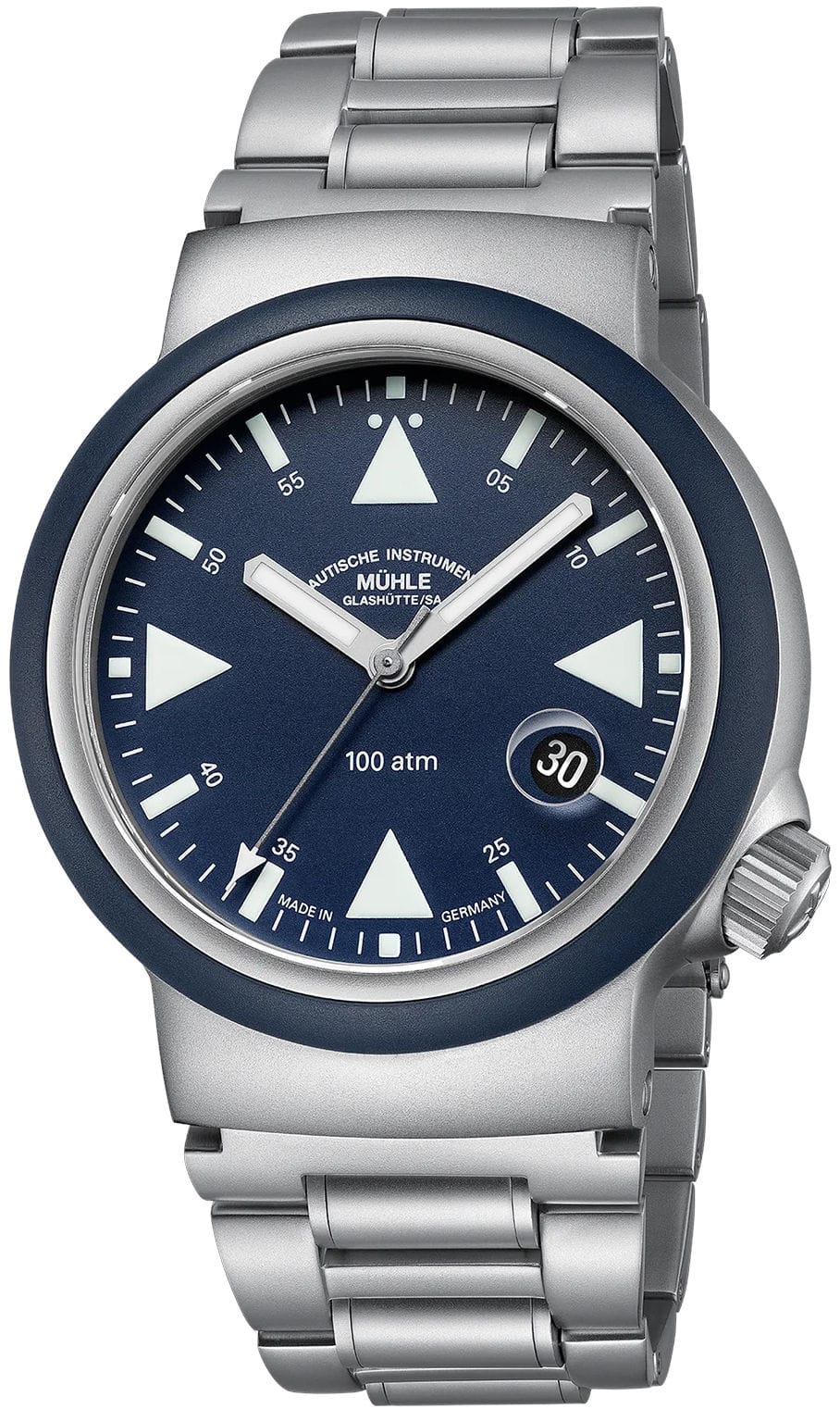 Mühle Glashütte M1-41-02-MB-II S.A.R Rescue Timer Nautical Blue On Bracelet