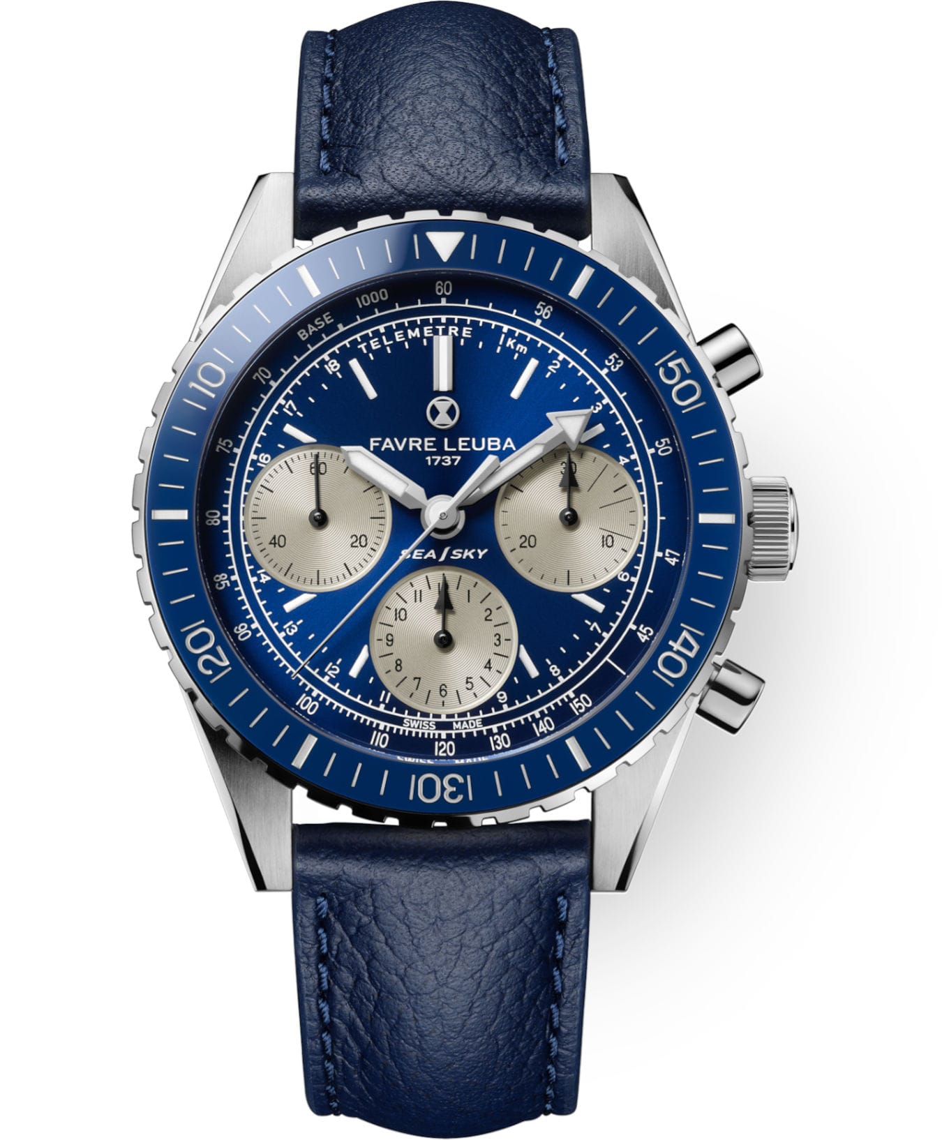 Favre Leuba 00.20212.112.02.102 Sea Sky Revival Blue Dial on Strap