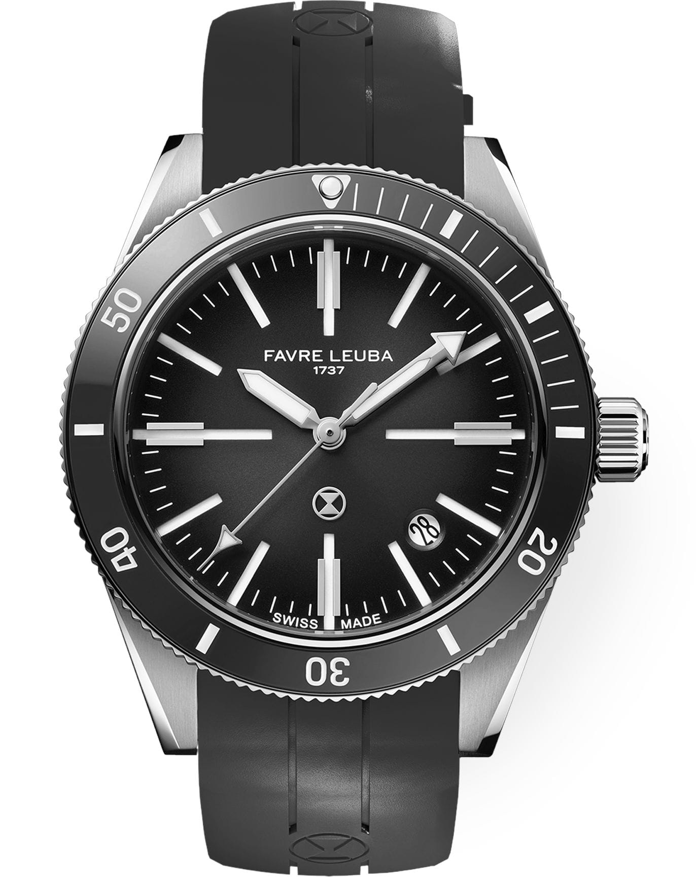 Favre Leuba 00.20308.101.06.301 Deep Raider Renaissance Grey Dial on Strap