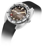 DOXA 855.10.101V.20 SUB 250T GMT Sharkhunter Vintage On Black Rubber Strap image 1 thumbnail