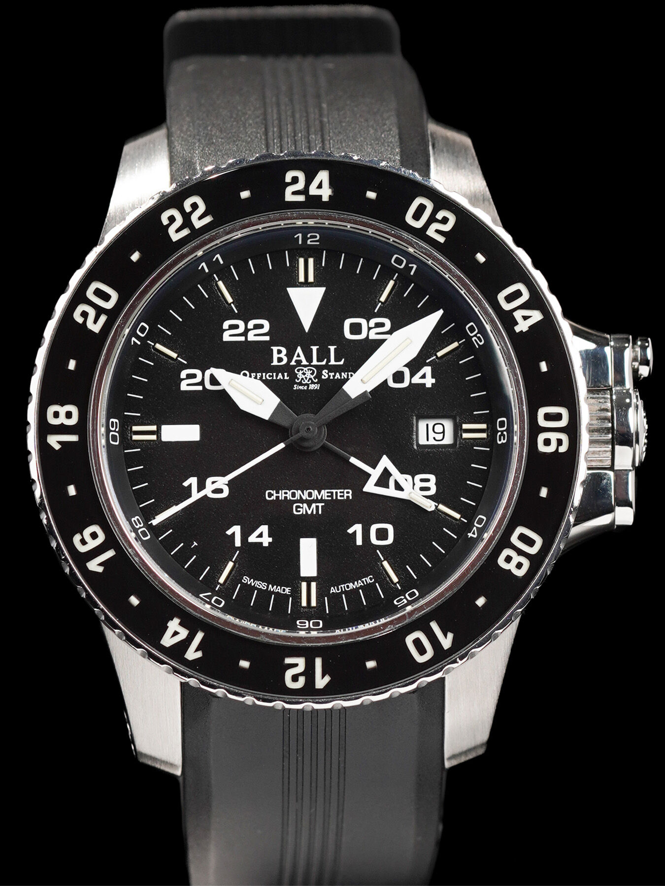 Ball DG2016A-SCJ-BK Engineer Hydrocarbon Aero GMT