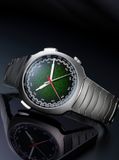 H. Moser & Cie. 6907-1205 Streamliner Flyback Chronograph Matrix Green Fumé image 3 thumbnail
