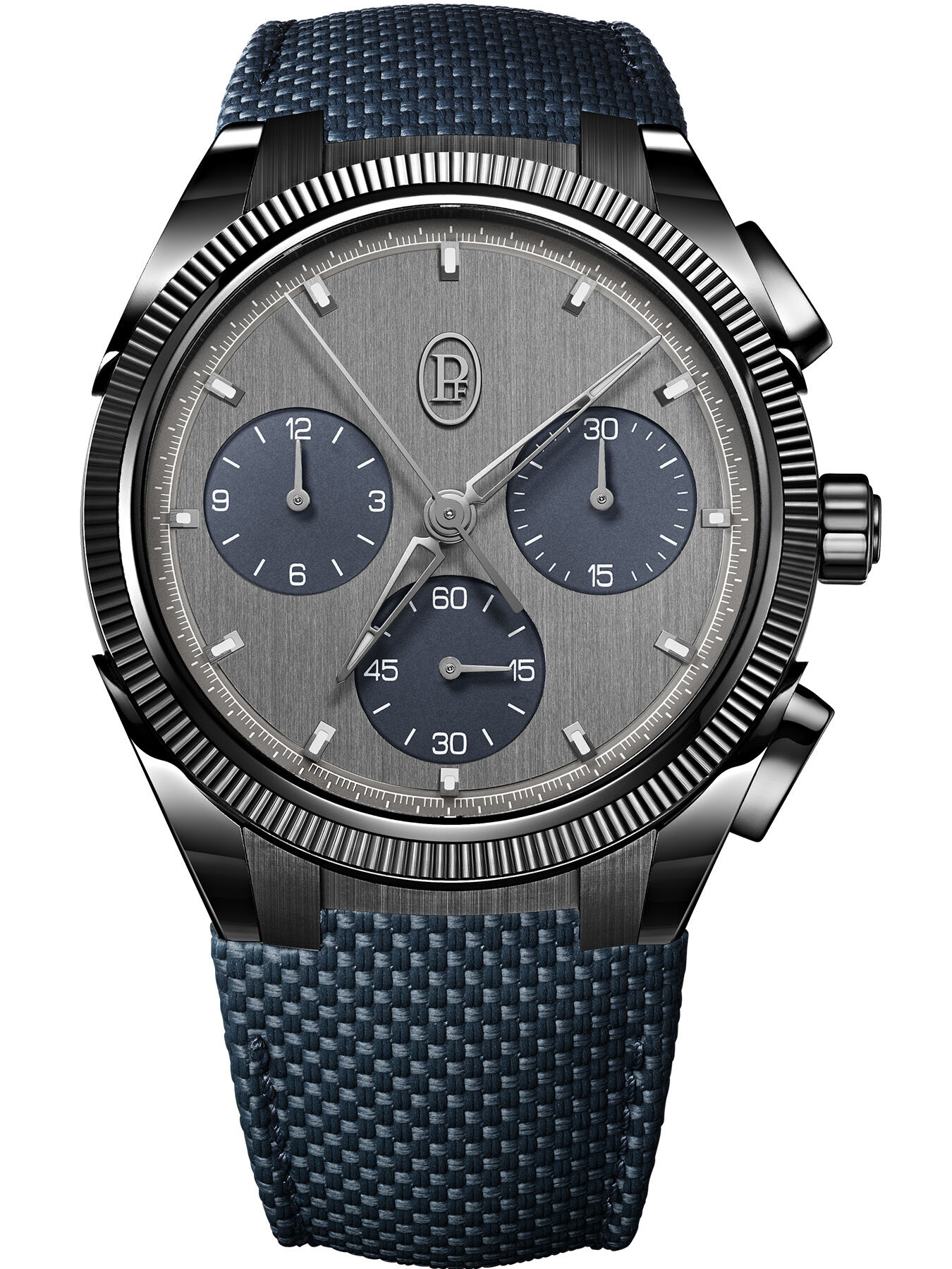 Parmigiani Fleurier PFC931-1020022-400182 Tonda PF Sport Chronograph Ultra-Cermet Milano Blue