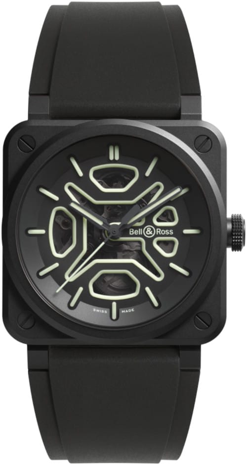 Bell & Ross BR03A-LM-SKCE/SRB BR-03 Skeleton Lum Ceramic