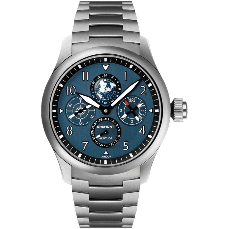 Bremont ALT42-PER-TI-BL-B Altitude Perpetual Calendar GMT on Bracelet