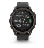Garmin 010-02906-10 Fenix 8 47mm Solar Sapphire Carbon Gray DLC Titanium image 7 thumbnail