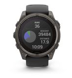 Garmin 010-02907-10 Fenix 8 51mm Solar Sapphire Carbon Gray Dlc Titanium image 8 thumbnail