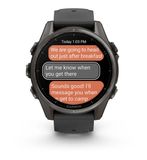 Garmin 010-02903-20 Fenix 8 43mm AMOLED Sapphire Carbon Gray DLC Titanium image 10 thumbnail