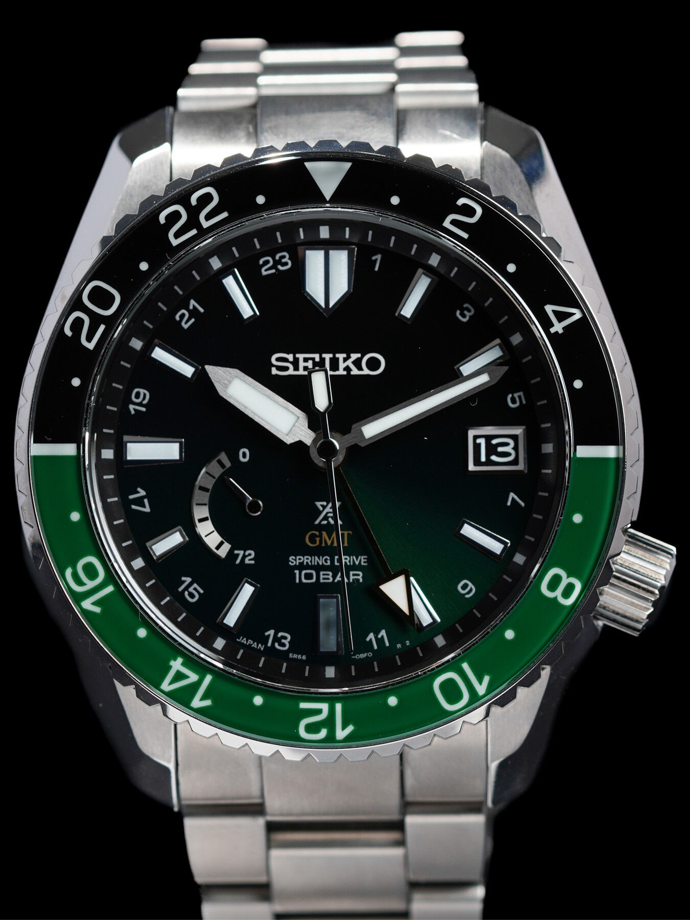 Seiko Prospex LX Line SNR053 Luxe TI Automatic Green-Black Dial U.S. SE