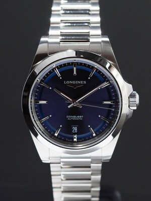 Longines L3.720.4.92.6 Conquest Sunray Blue on Bracelet