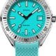DOXA SUB 200 Aquamarine 796.15.241.25 on Turquoise Rubber Strap image 0 thumbnail
