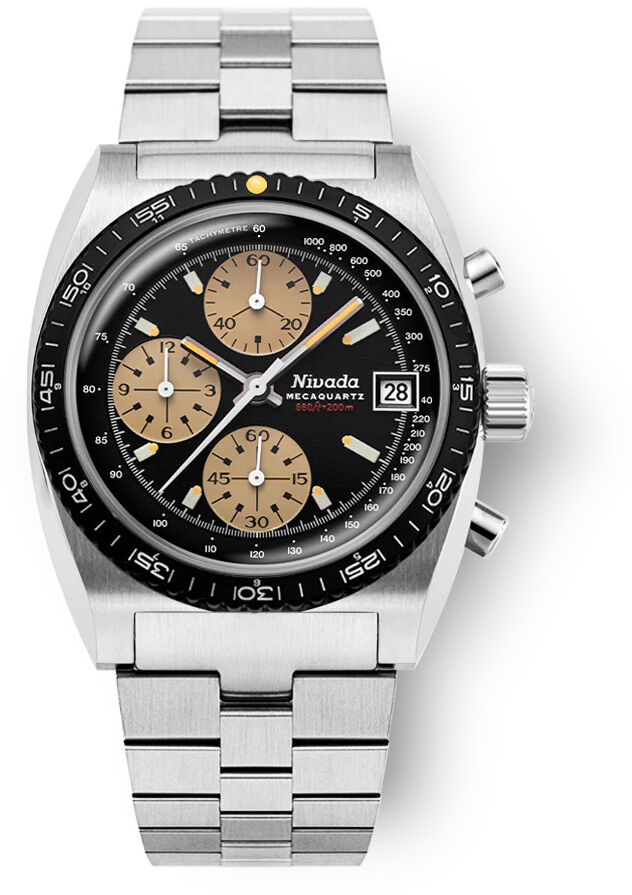 Nivada Grenchen 77001Q45 Chronosport Mecaquartz On Bracelet