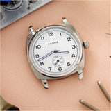 Fears BS23800B.047.042 Brunswick 38 Polar White II on Barenia Leather Strap image 3 thumbnail