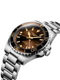 Longines Hydroconquest L3.790.4.66.6 GMT Sunray Brown Dial on Bracelet image 2 thumbnail