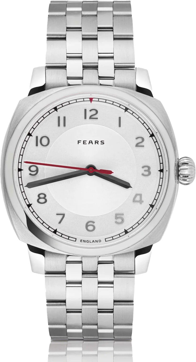 Fears BS24000A.045.125 Brunswick 40 Opaline Silver on Stainless Steel Bracelet