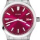 Fears BS139.510.042.123 Redcliff 39.5 Date Cherry Red on Stainless Steel Bracelet image 0 thumbnail