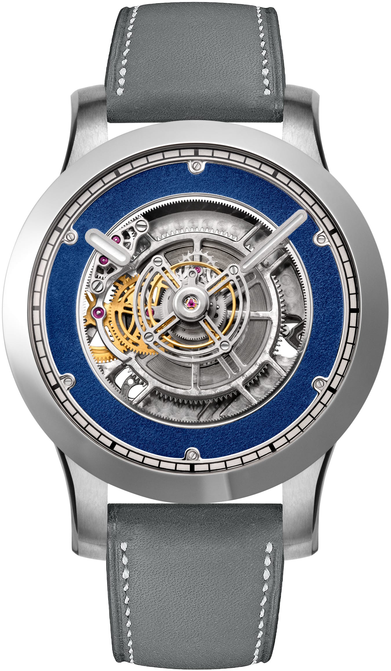Kross Studio KS 06 Central Floating Tourbillon Titanium Blue