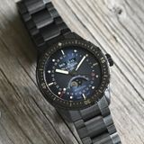 Blancpain 5054 0140 O52A Bathyscaphe Quantième Complet Phases de Lune Blue Dial image 5 thumbnail