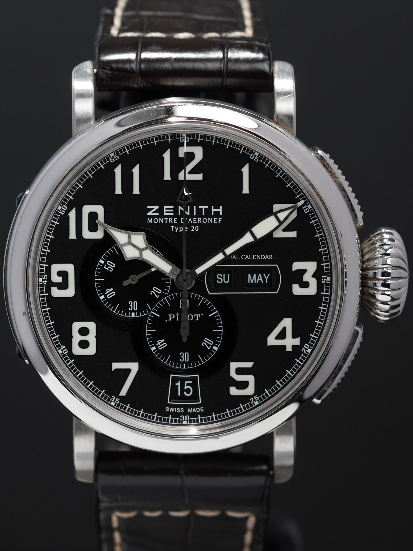 Zenith 03.2430.4054/21 Pilot Montre d'Aeronef Type 20 Annual Calendar