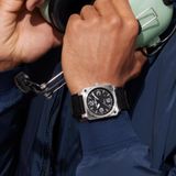 Bell & Ross BR03A-BL-ST/SRB BR 03 Black Steel image 7 thumbnail