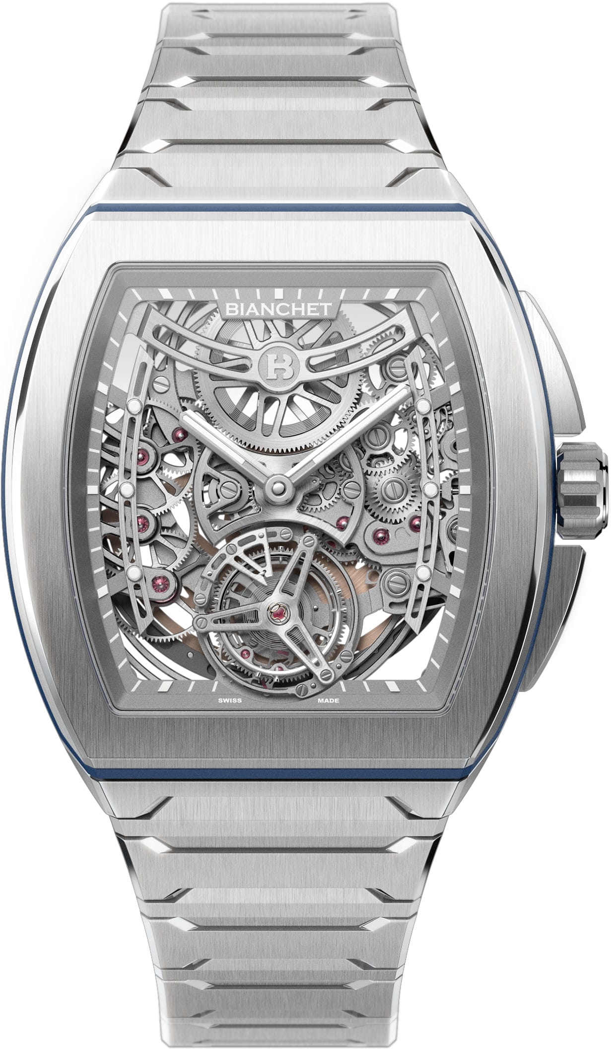Bianchet Flying Tourbillon Ultrafino Skeleton Titanium Blue UFFTSKTNBL