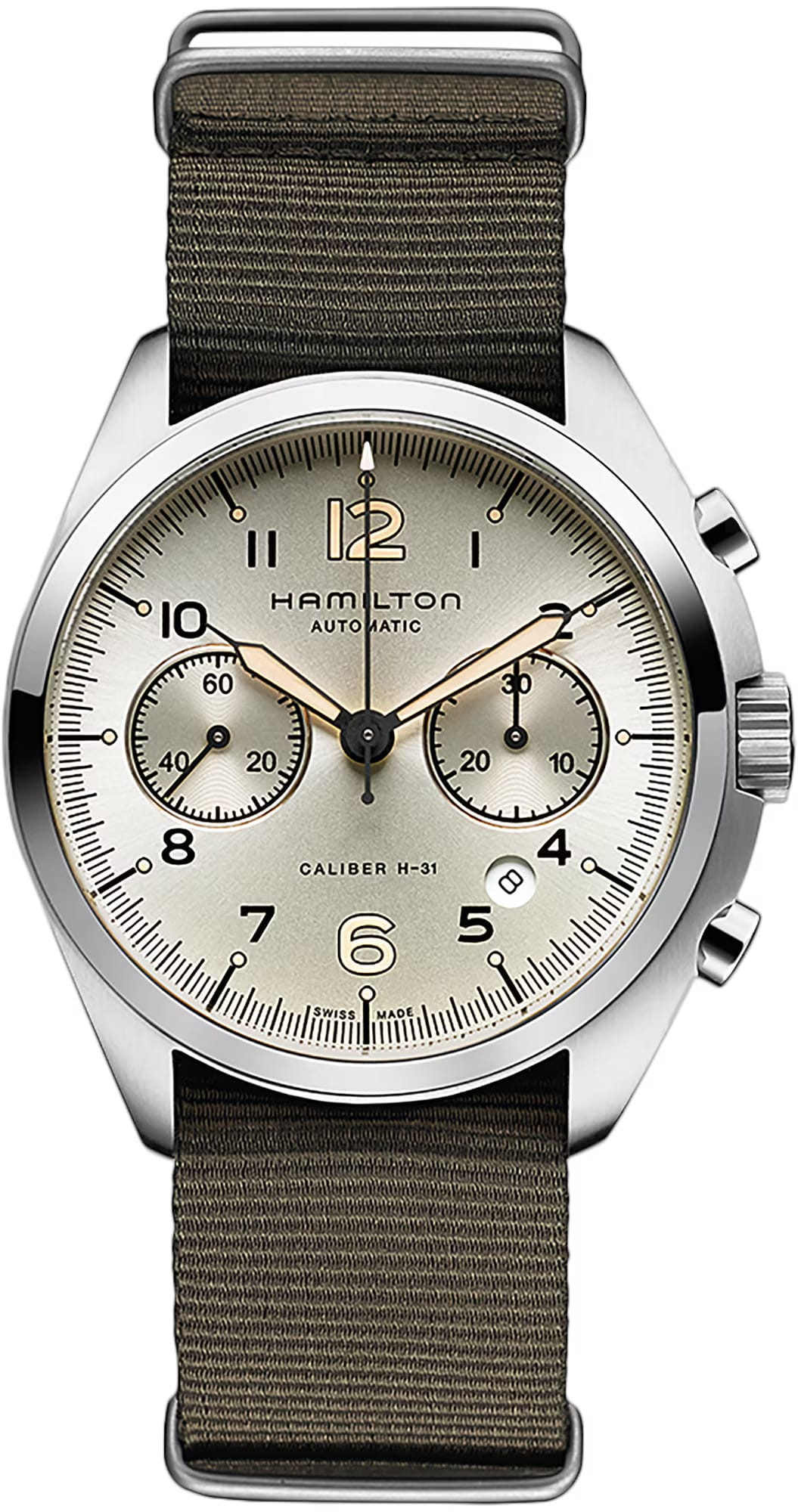 Hamilton H76416155 Khaki Aviation Khaki Pilot Pioneer Auto Chrono 41mm