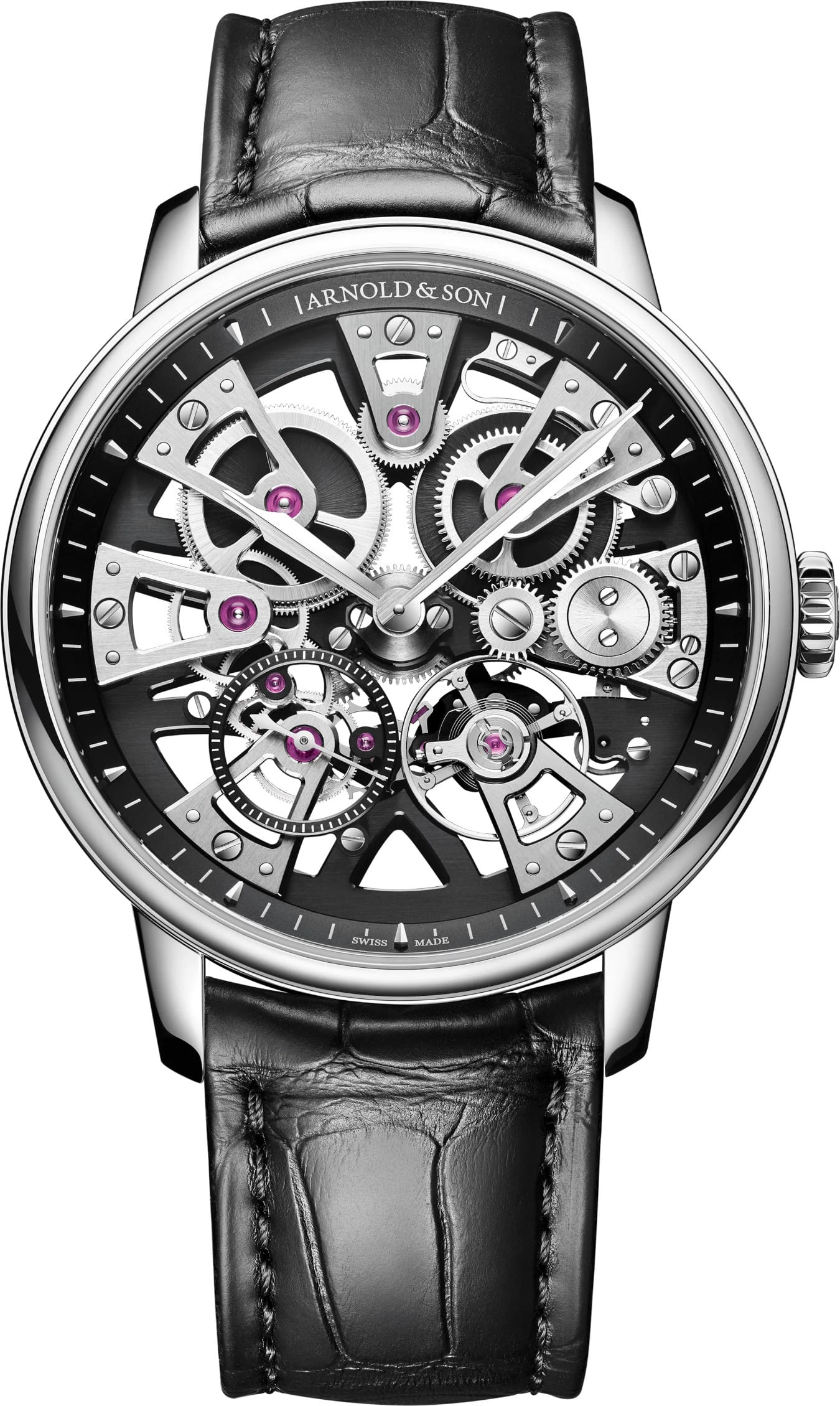 Arnold & Son 1NEGS.B03A.C169S Chronometry Nebula 40 Steel