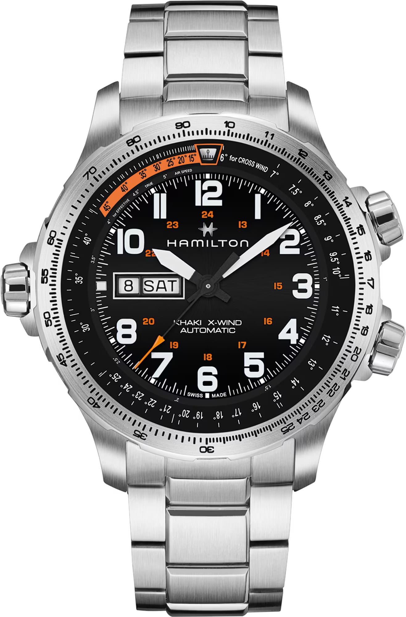 Hamilton H77755133 Khaki Aviation X-Wind Day Date Auto 45mm