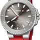 Oris 01 733 7789 4153-07 4 23 36FC Aquis Date Relief Silver Dial On Strap image 0 thumbnail