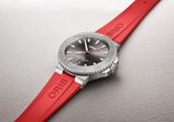 Oris 01 733 7789 4153-07 4 23 36FC Aquis Date Relief Silver Dial On Strap image 1 thumbnail