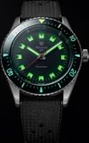 Nivada Grenchen 32068A01 Aquamar Black On Rubber Strap image 1 thumbnail