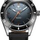 Nivada Grenchen Aquamar Grey on Black Leather image 0 thumbnail