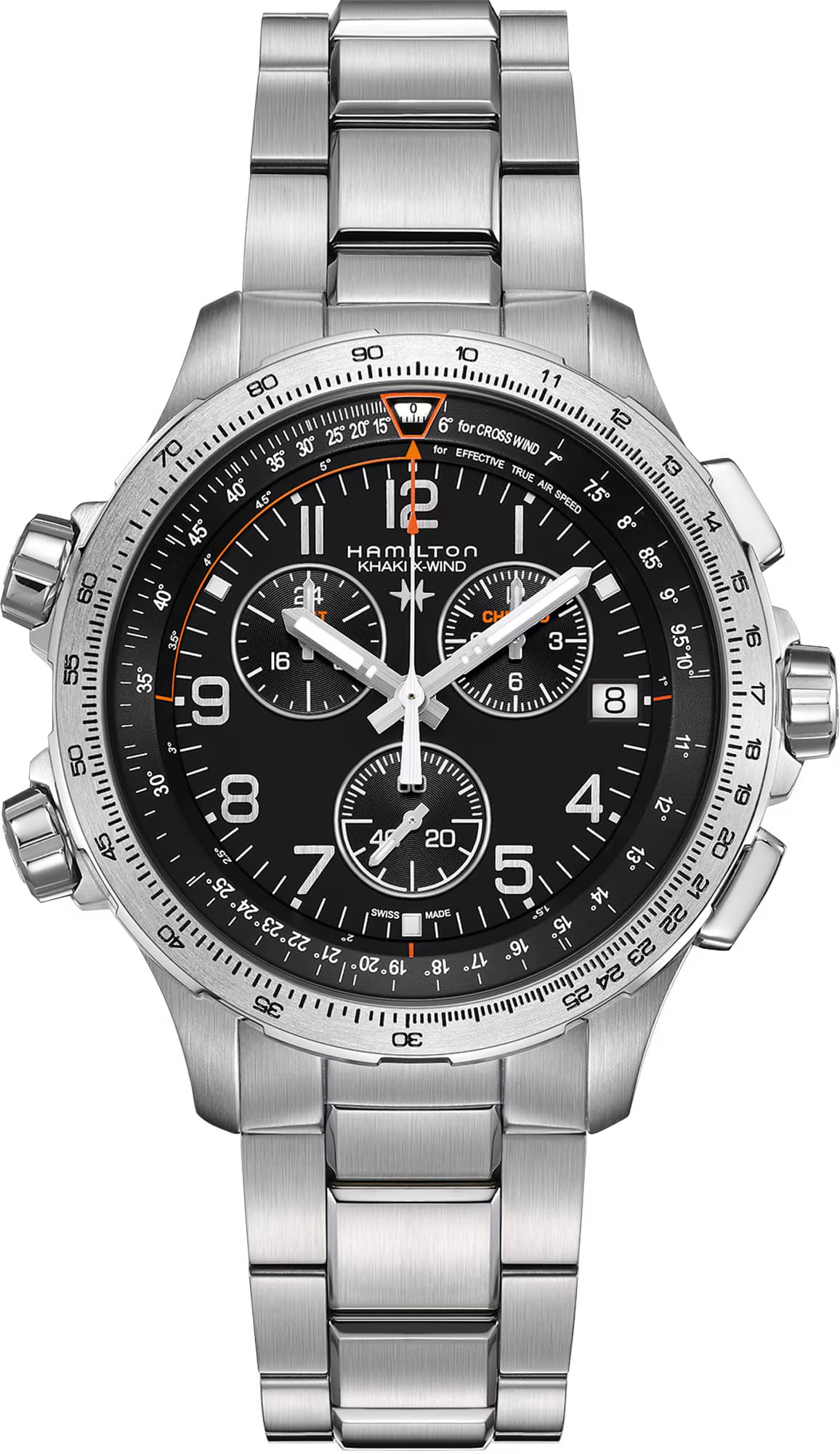 Hamilton H77912135 Khaki Aviation X-Wind GMT Chrono Quartz 46mm