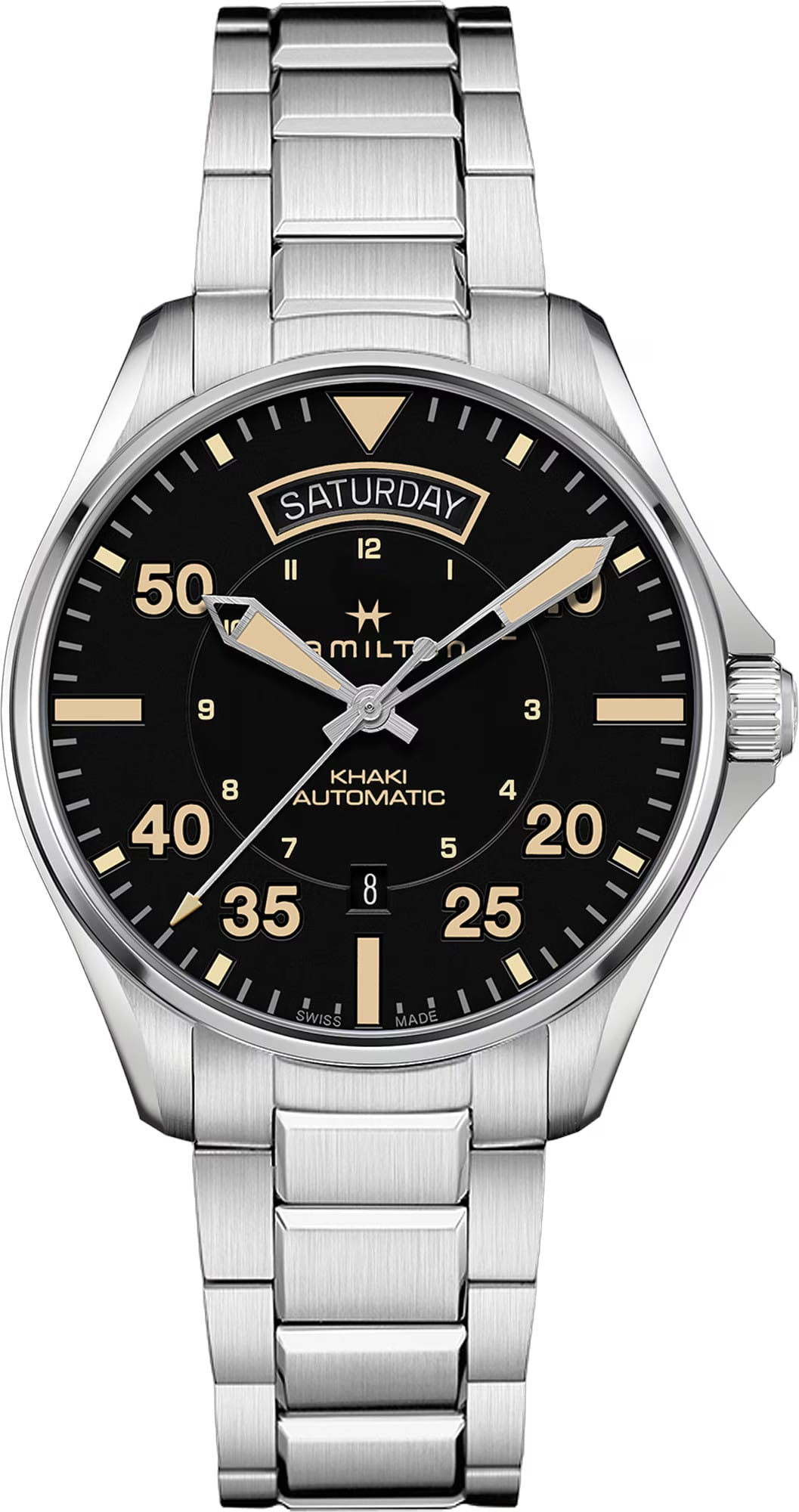 Hamilton H64645131 Khaki Aviation Day Date Auto 42mm