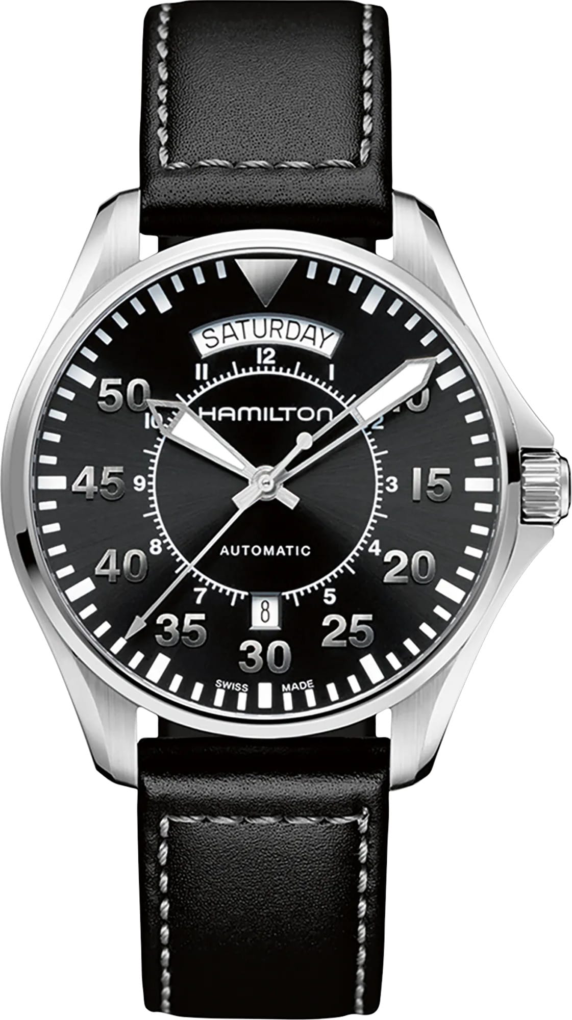 Hamilton H64615735 Khaki Aviation Pilot Day Date Auto 42mm