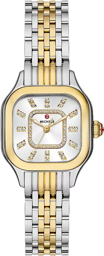 Michele Mww33B001Set Meggie Two-Tone 18K Gold-Plated Diamond Dial