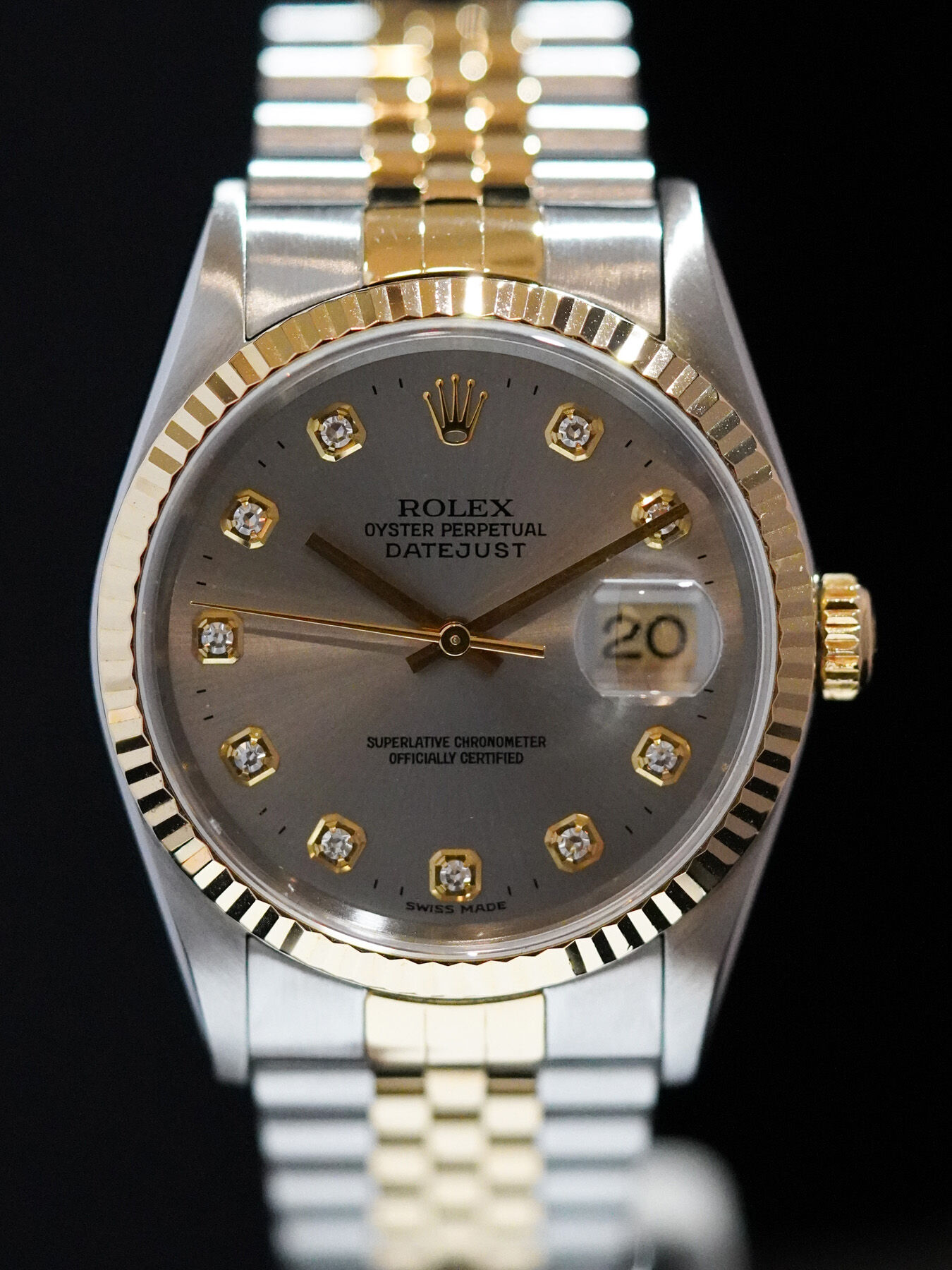Rolex 16233 Datejust 36 Grey Dial