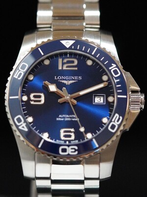 Longines L3.781.4.96.6 Hydroconquest Blue Dial on Bracelet