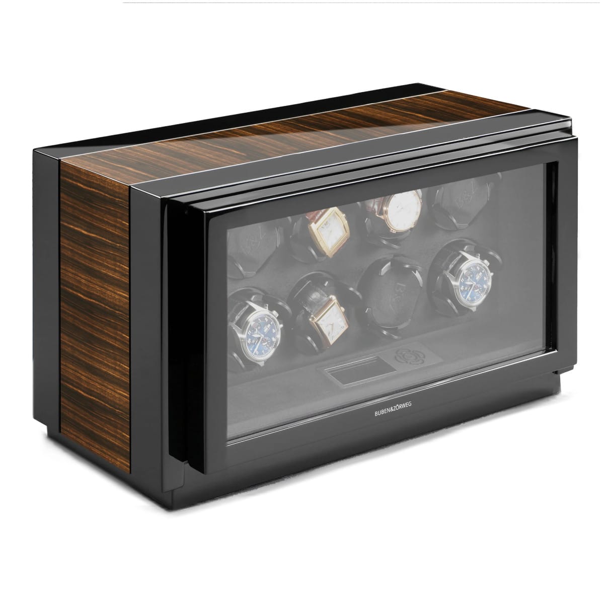 Buben & Zorweg VANTAGE 8 Macassar High Gloss Watch Winder