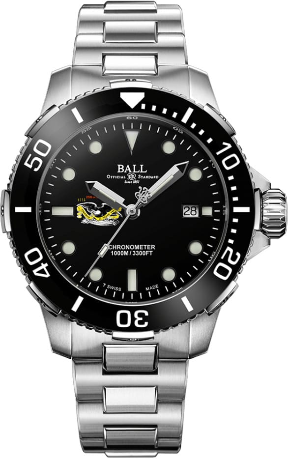 Ball DM3002A-S9C-BK Engineer Hydrocarbon DeepQUEST Protector 42mm