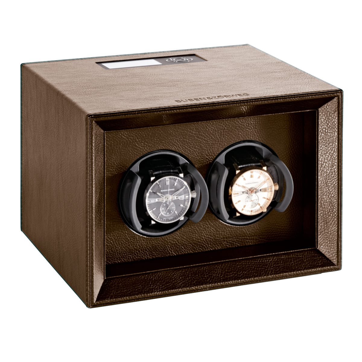 Buben & Zorweg SAFE MASTER 2 Brown Leather Watch Winder