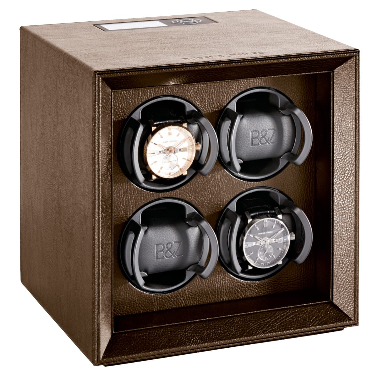 Buben & Zorweg SAFE MASTER 4 Brown Leather Watch Winder