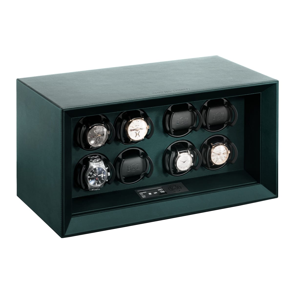 Buben & Zorweg SAFE MASTER 8 Green Leather Watch Winder