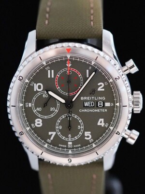 Breitling A133161A1L1X2 Aviator 8 Chronograph 43 Curtiss Warhawk
