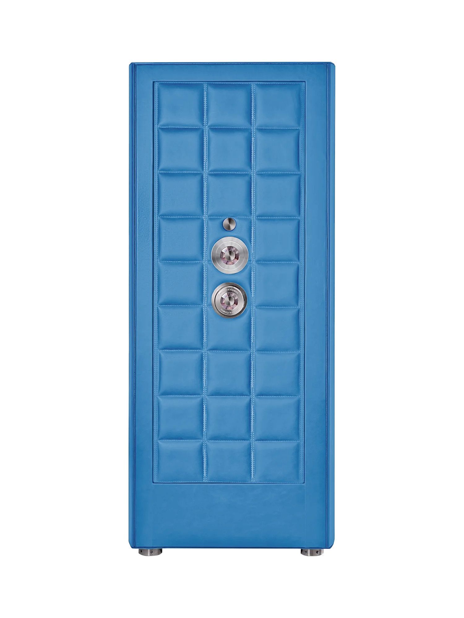 Buben & Zorweg Orion XL Standalone VdS I Nappa Lagoon Blue Safe with Watch Winders