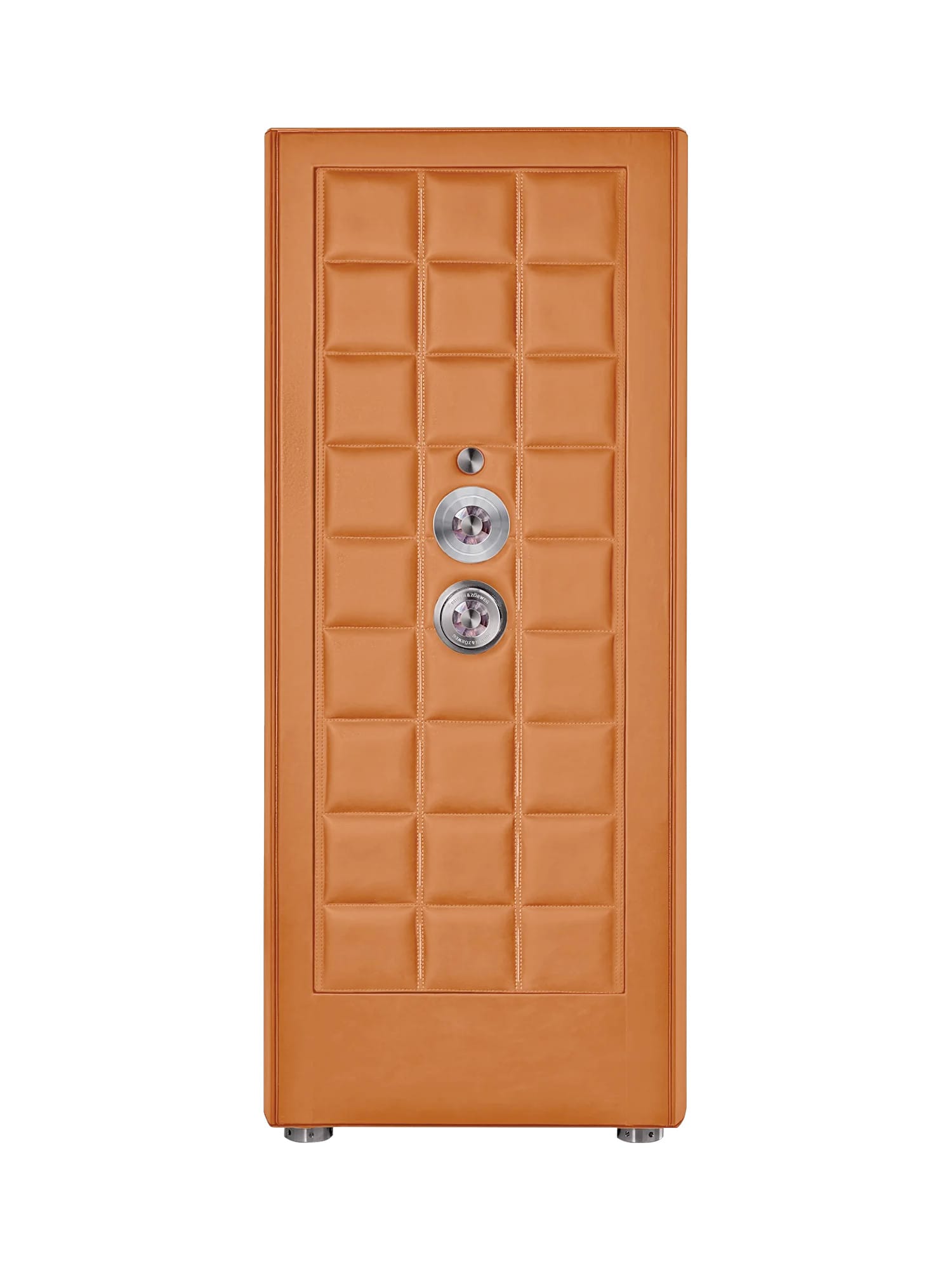 Buben & Zorweg Orion XL Standalone VdS I Nappa Lava Orange Safe with Watch Winders